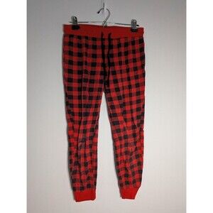 Cuddl Duds Buffalo Plaid Joggers S Women's 100% Cotton Christmas Pajamas EUC